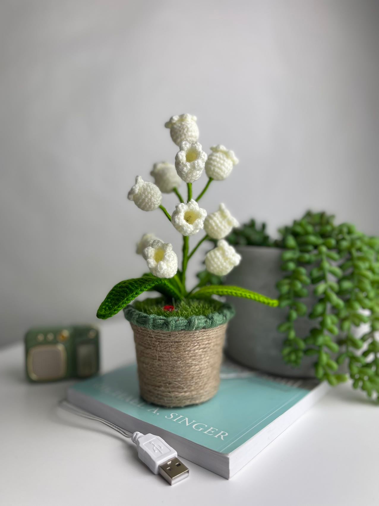 Potted Lily of the Valley Lamp