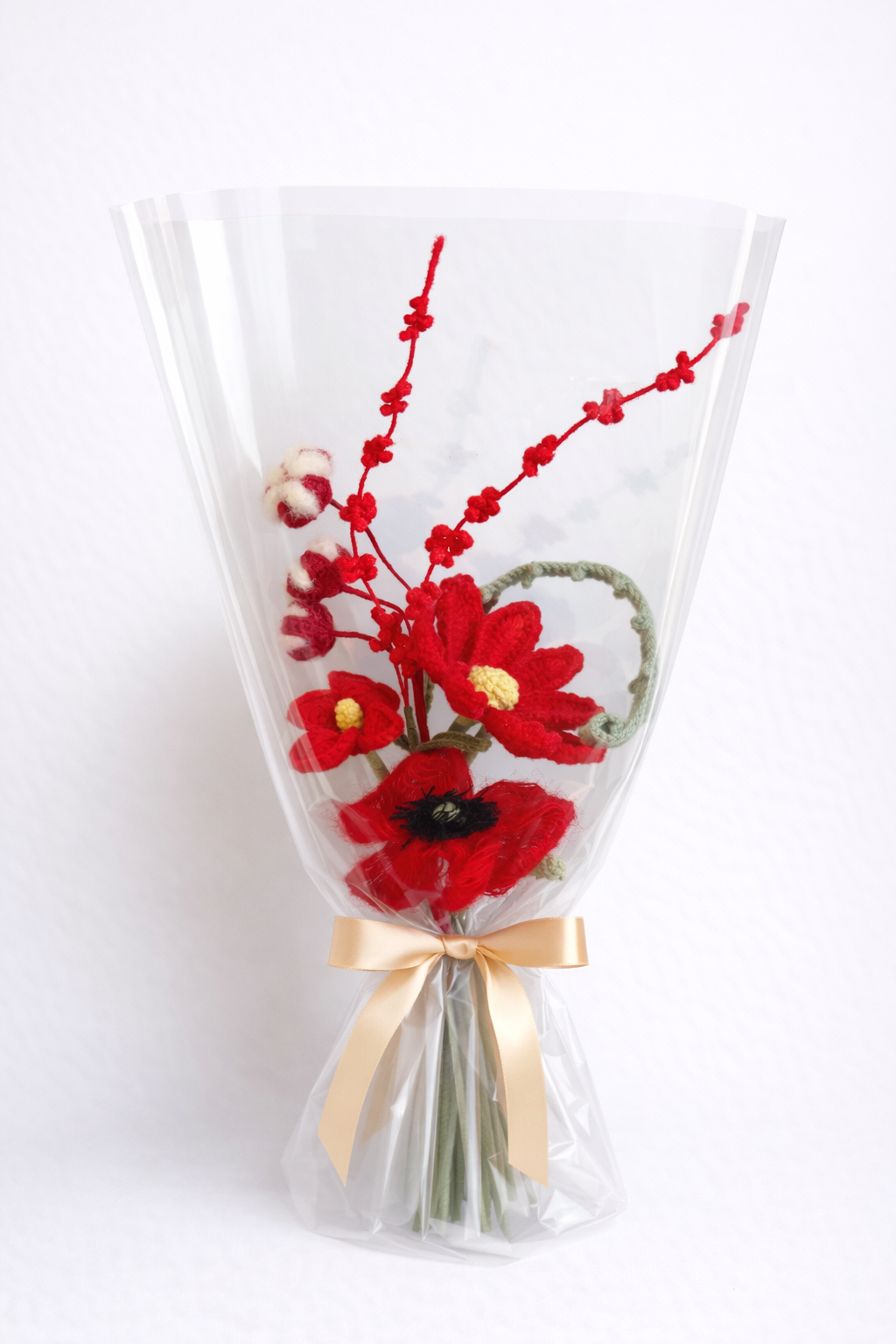 Artist Designed Crochet Bouquet – Value Edition | Unique Colorways, Minimal Wrap, 2 Styles