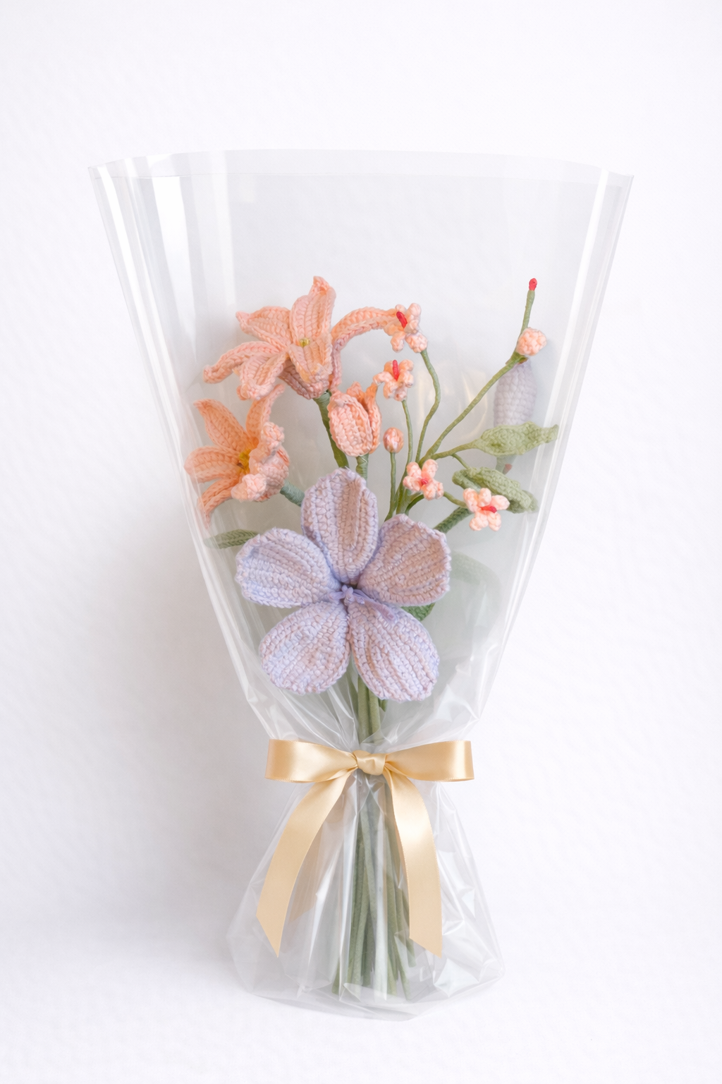 Artist Designed Crochet Bouquet – Value Edition | Unique Colorways, Minimal Wrap, 2 Styles