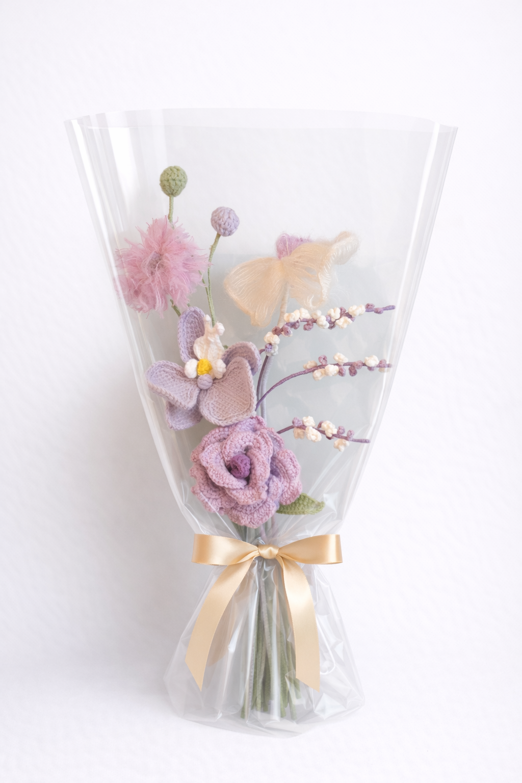 Artist Designed Crochet Bouquet – Value Edition | Unique Colorways, Minimal Wrap, 2 Styles