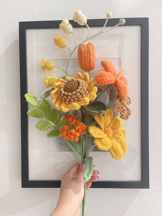 Premade Retro Sunflower Bouquet